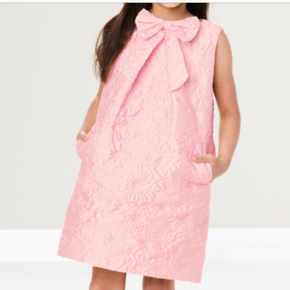 Oscar De La Renta Bubble Flower Jacquard Dress